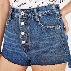 Vintage blue denim shorts